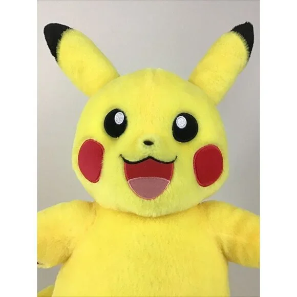 Build A Bear Workshop Pokemon Pikachu Plush Stuffed Large 17" Toy 2017 Authentic - Picture 2 of 6